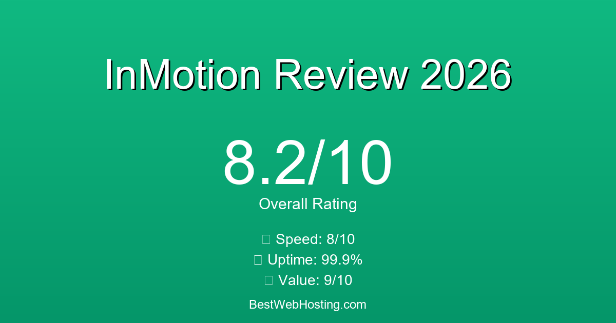 InMotion Review 2026: Honest Test Results & Analysis